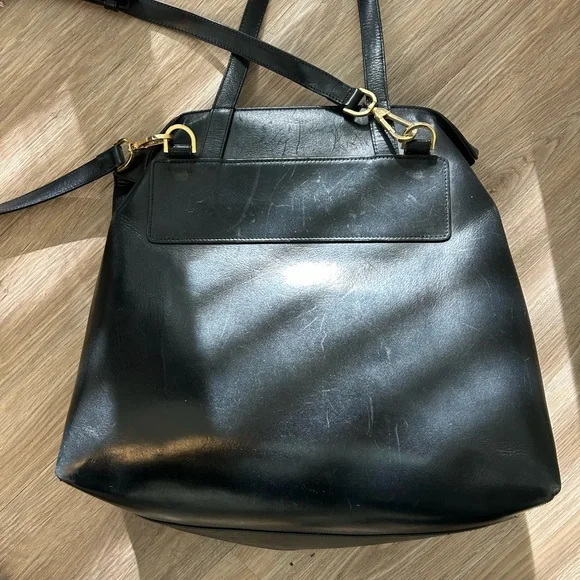 Mansur Gavriel Leather Flap Handle Bag